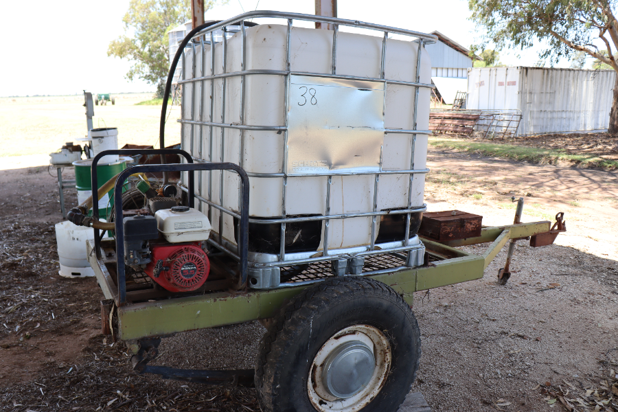 Lot 38 Trailing 1000L Firefighter Honda 5 5HP Pump AuctionsPlus