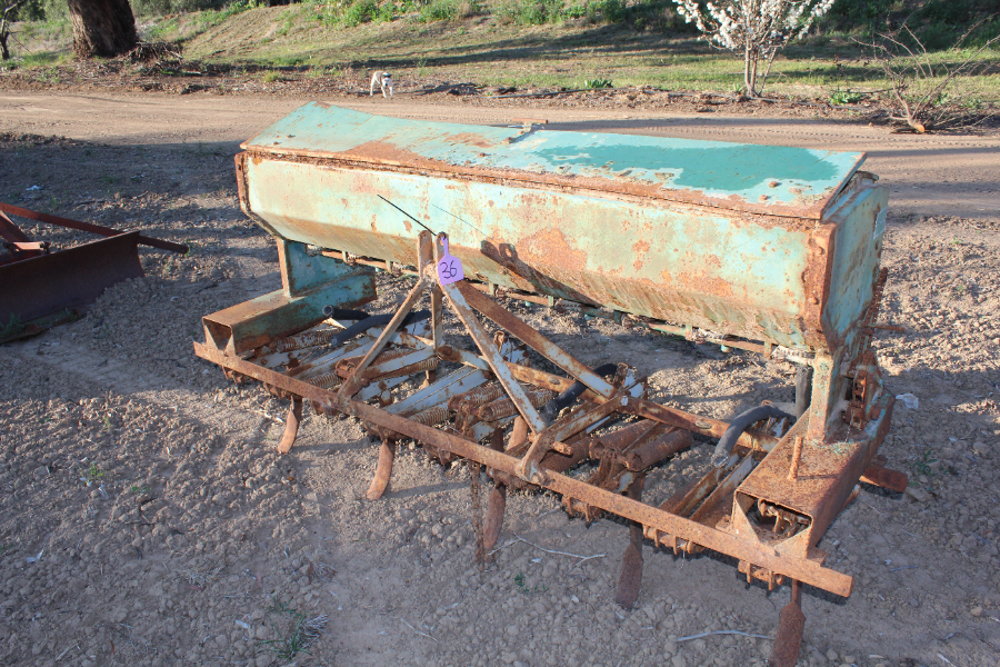 Lot Planter Box Anitque Airseeder Auctionsplus