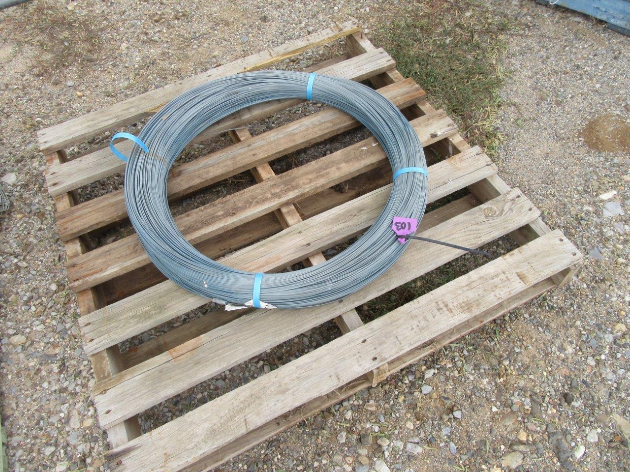 Lot 103 Steel posts, roll of Waratah fencing wire AuctionsPlus