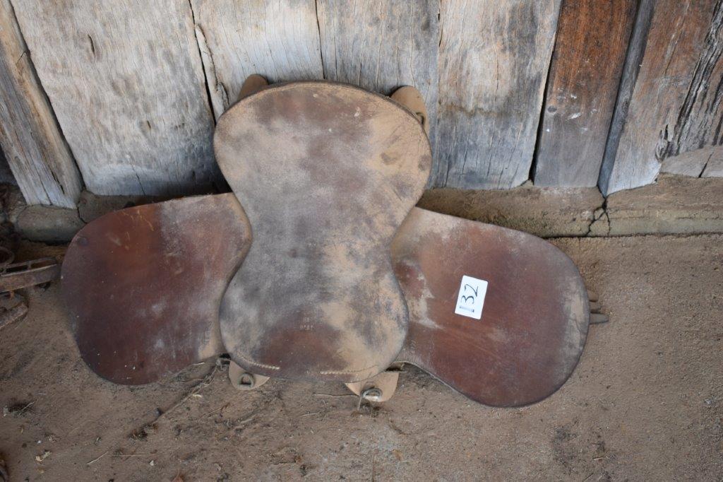Lot 132 Old military saddle AuctionsPlus
