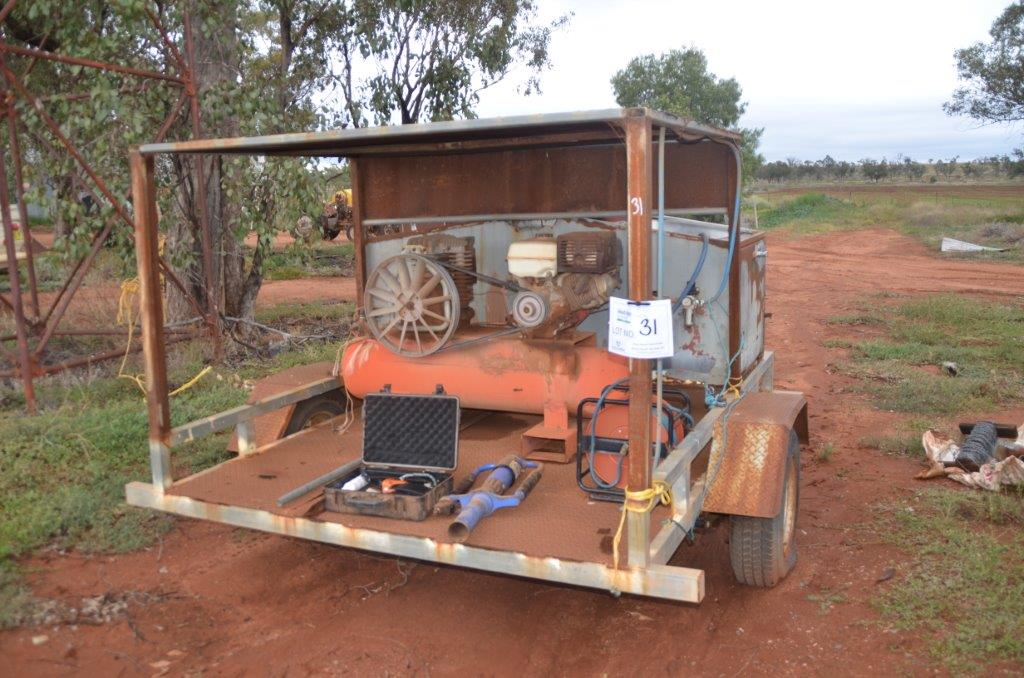 Lot 31 Homemade fencing trailer AuctionsPlus