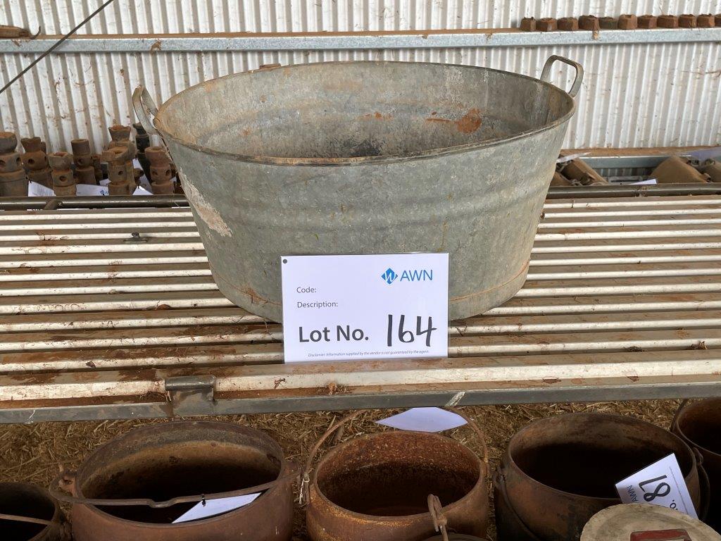 Lot 164 Large Wash Tub AuctionsPlus