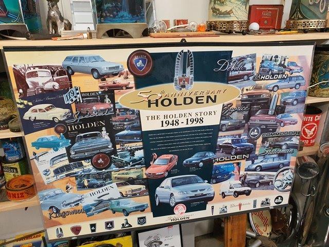 Lot 20 - holden sign holden story 1948-1998 50th anniversary laminated ...