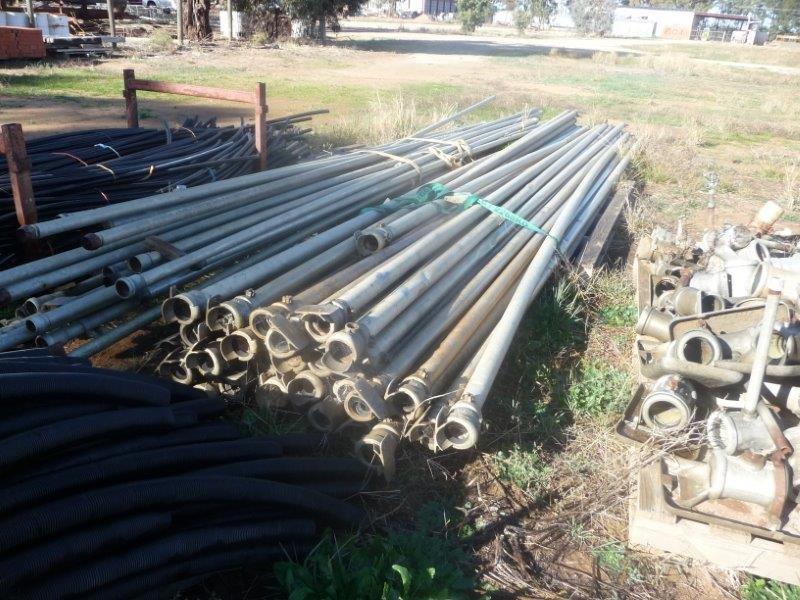 Lot 72 Approx 125 aluminium irrigation pipes AuctionsPlus