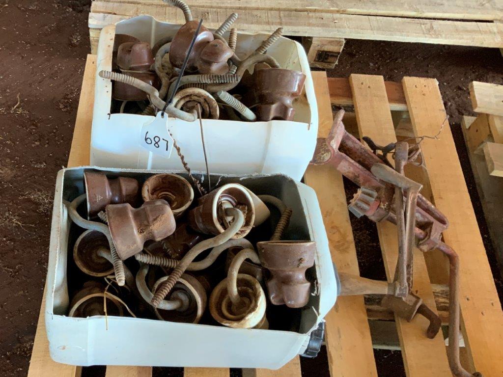 Lot 687 Telephone line insulators AuctionsPlus