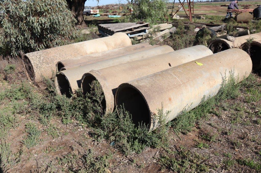 Lot 132 6 Concrete Pipes AuctionsPlus