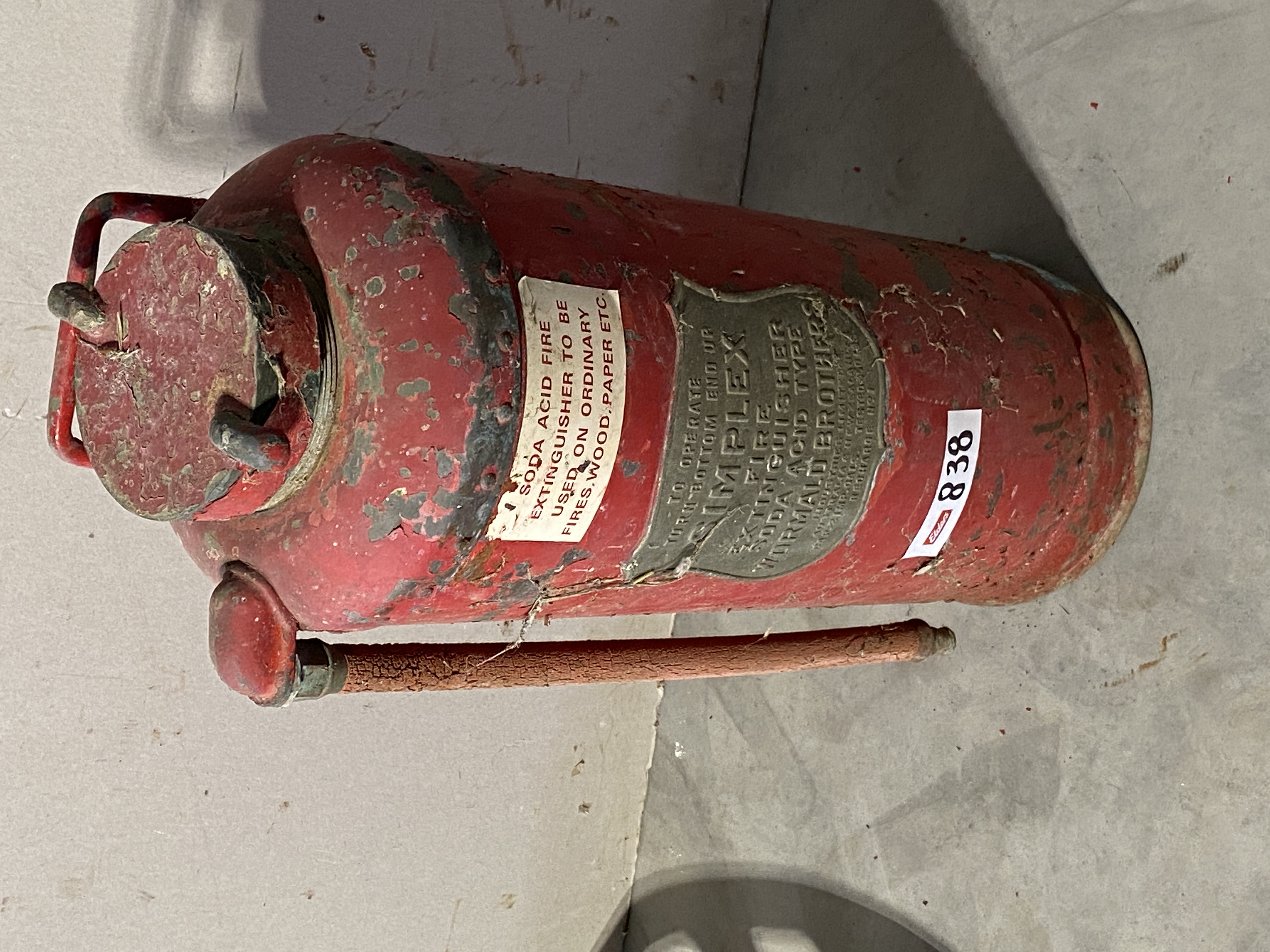 Lot 838 - Copper Simplex Fire Extinguisher | AuctionsPlus