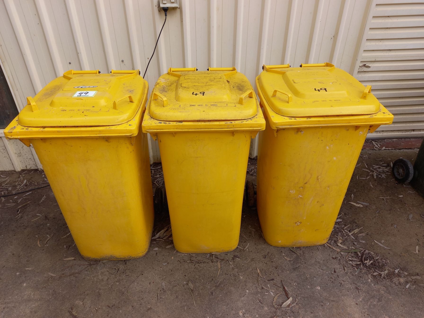 Lot 49 Wheelie Bins x 3 AuctionsPlus