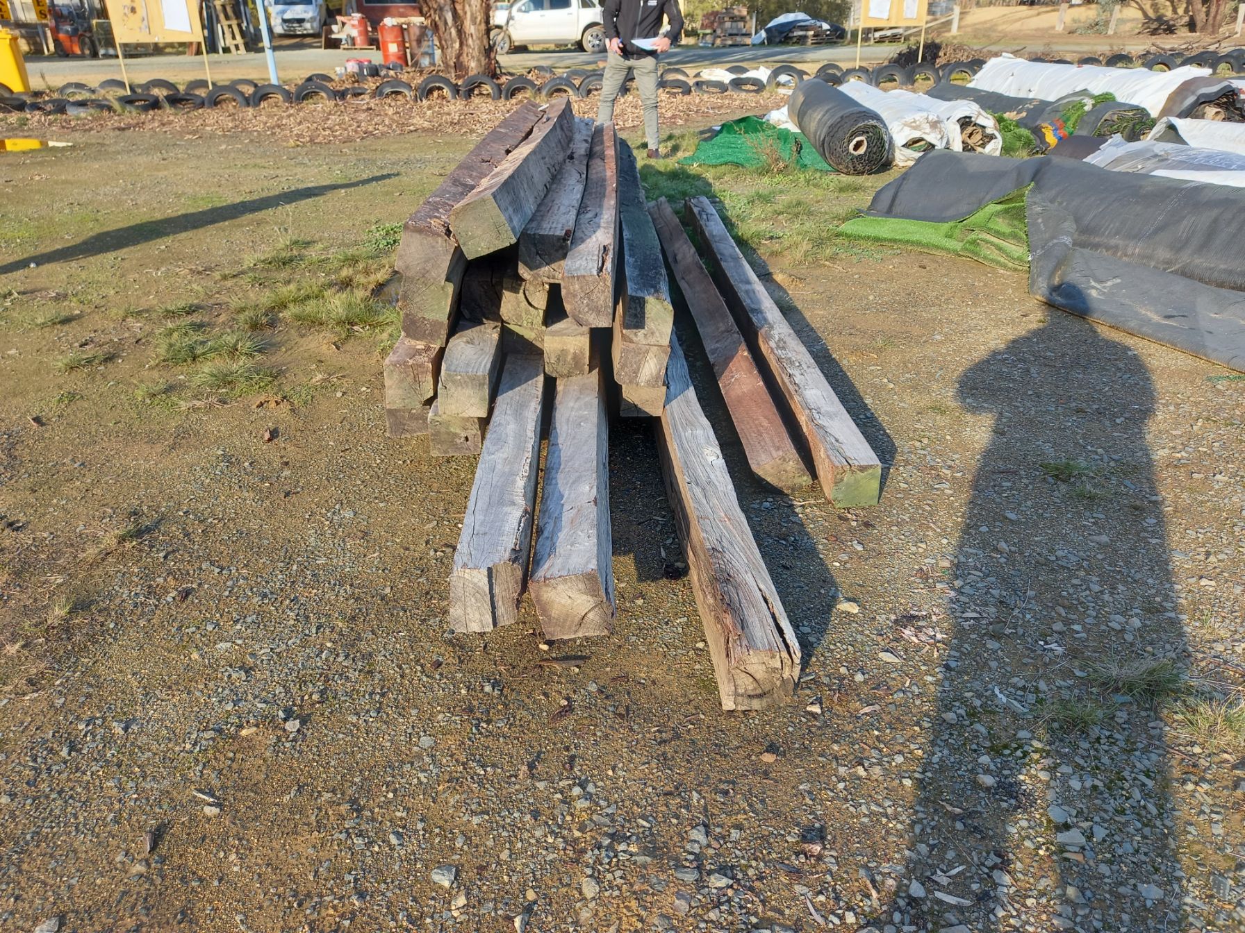 Lot 63 Redgum Posts x 24 AuctionsPlus