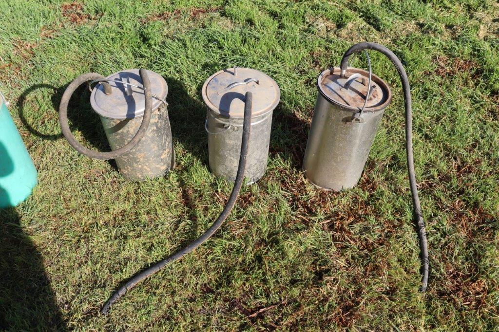 Lot 55 3 x 20 Litre Stainless Steel Test Buckets AuctionsPlus