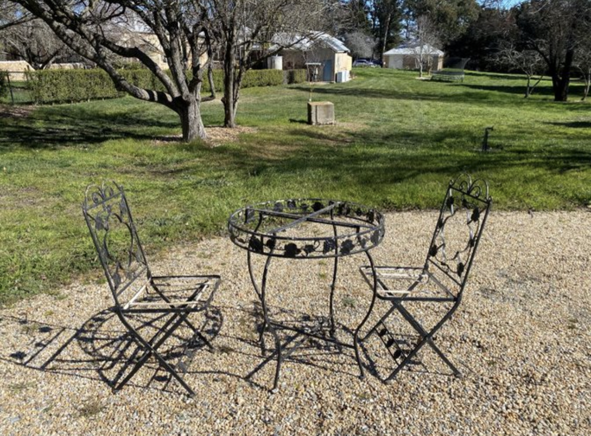 Lot 29 Antique outdoor table and chairs AuctionsPlus