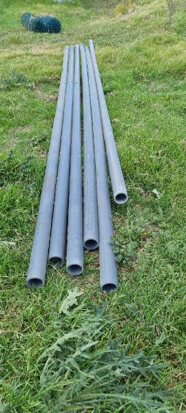 Lot 178 - 6 LENGTHS OF 70MM ID PVC PIPE APPROX. 6M LONG | AuctionsPlus