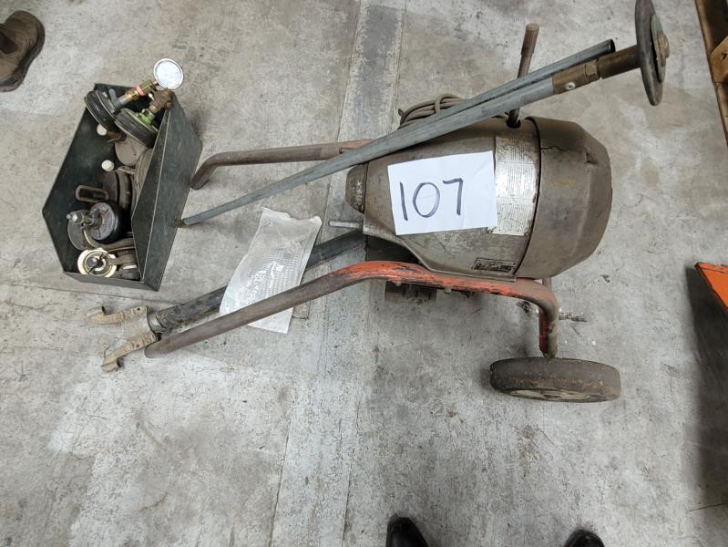 Lot 107 - Ridgid Sewer Router with Testing Plugs | AuctionsPlus