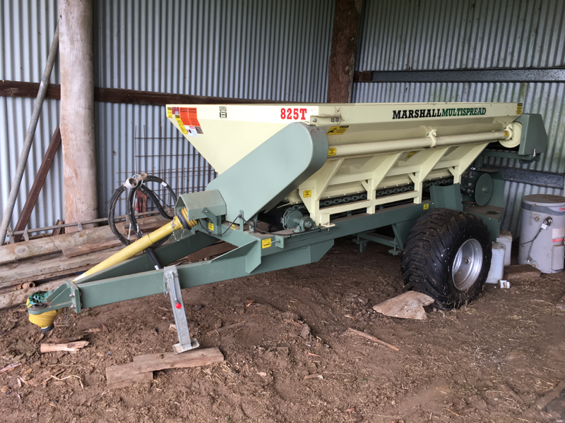 Lot 16 Marshall 825T belt spreader (as new) AuctionsPlus
