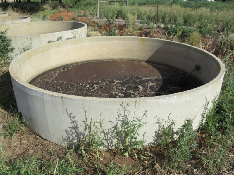 Lot 271 2x 3000x600mm round concrete water troughs AuctionsPlus