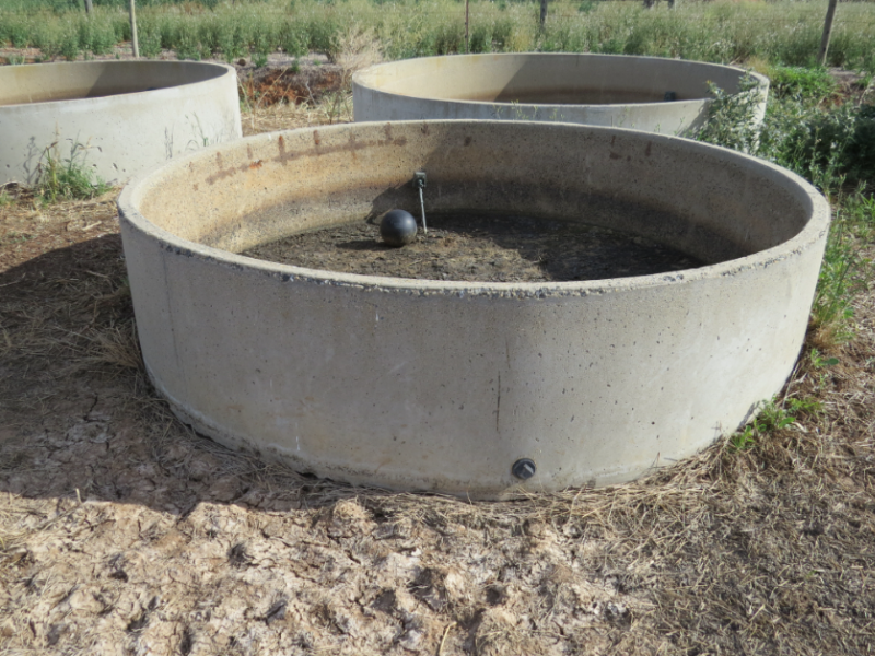 Lot 277 2x 2400x600mm round concrete water troughs AuctionsPlus