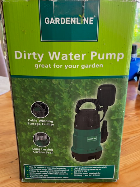 Lot 218 - Gardenline Electric Dirty Water Pump (new) 