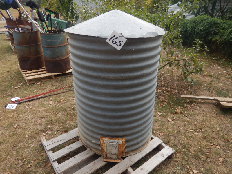Lot 165 Small Gal. Corrugated Iron Silo AuctionsPlus