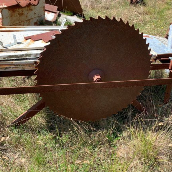 Lot 63 Wood saw bench AuctionsPlus