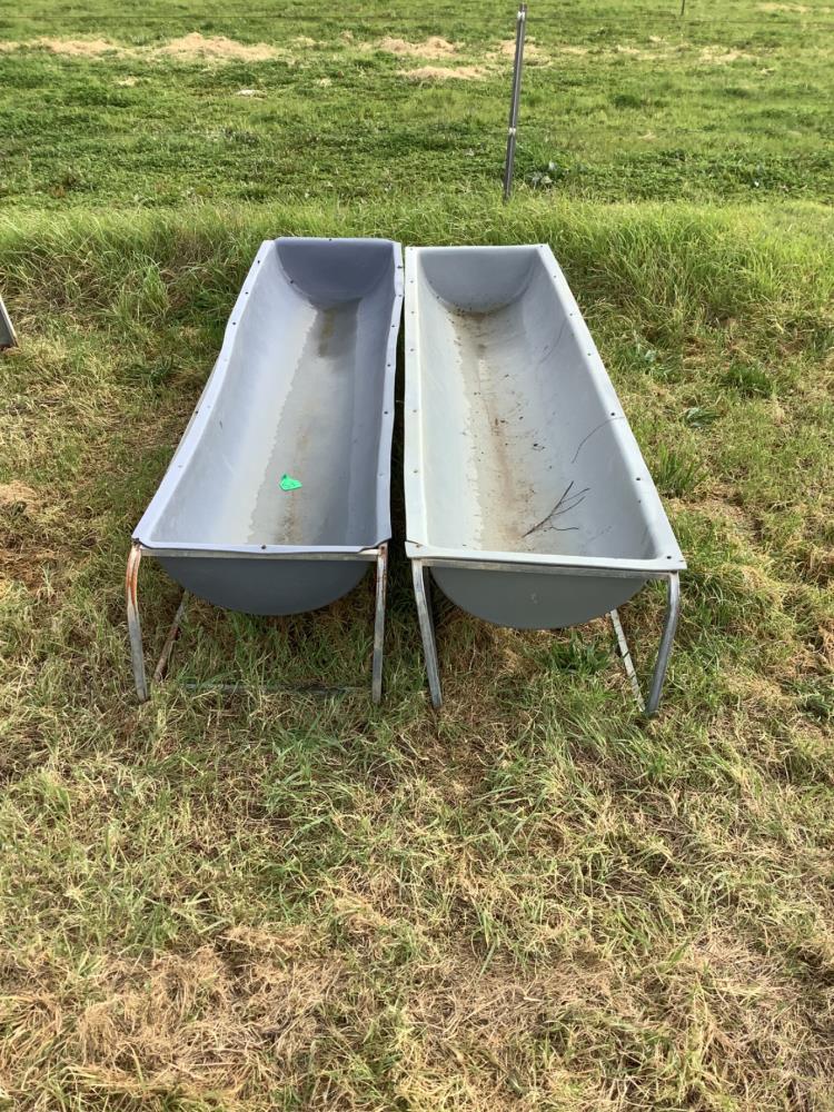 Lot 51 Poly Feed Troughs X 2 AuctionsPlus