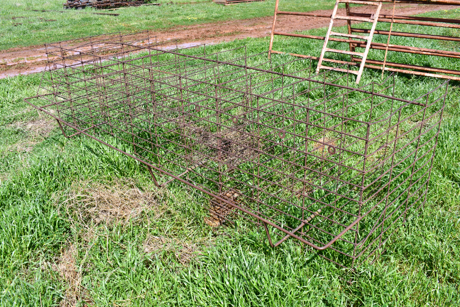 Lot 66 10 bay poddy calf feeder AuctionsPlus