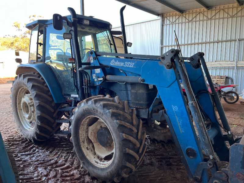 Lot 12 New Holland TS110 Tractor With Challenge 3821 Front End Loader