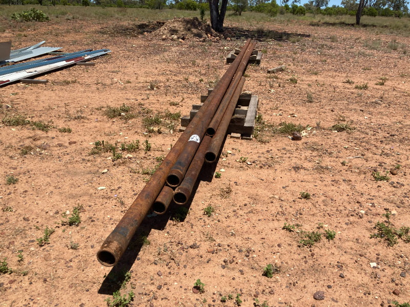 Lot 143 6 x various Lengths drill stem pipe AuctionsPlus