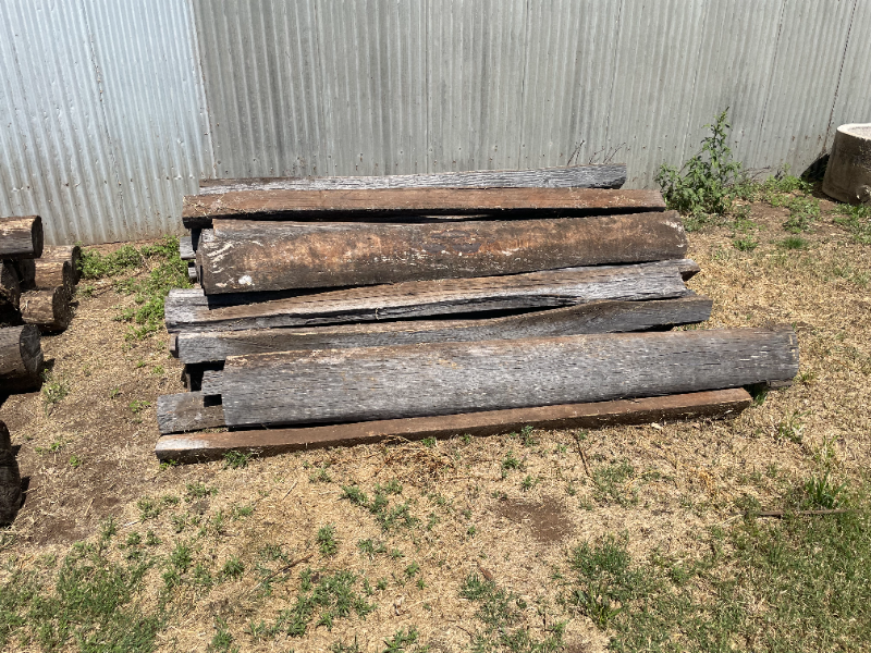 Lot 39 Timber Split Posts AuctionsPlus