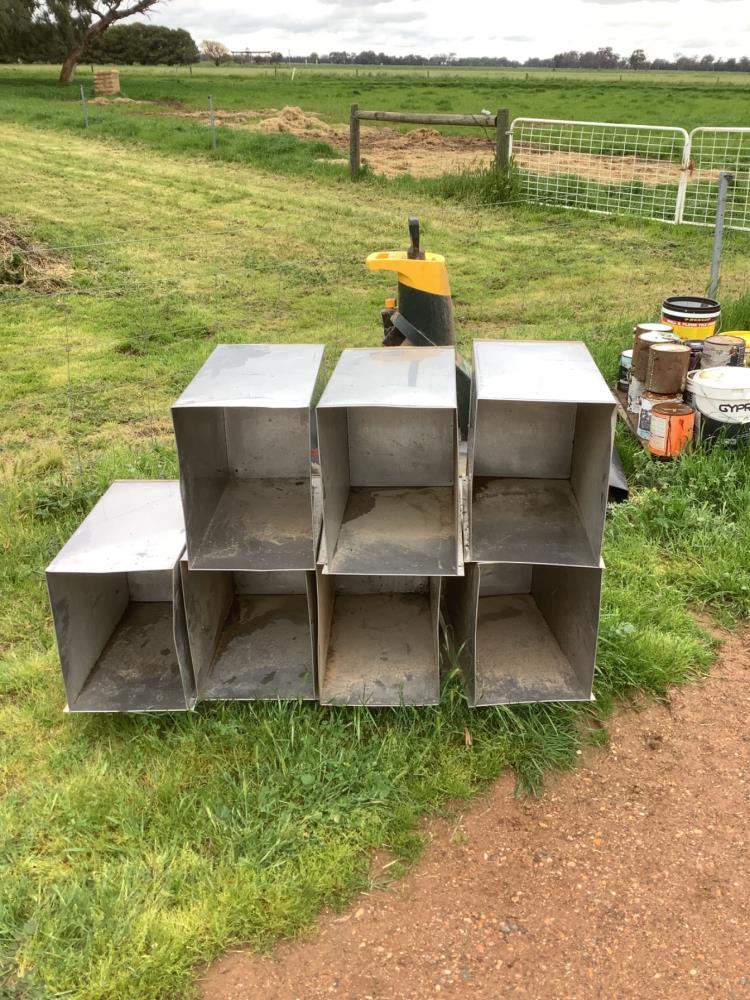 Lot 4 Stainless Steel Storage boxes X 7 AuctionsPlus