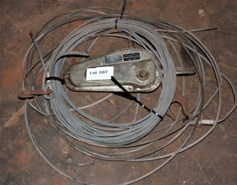 Lot 107 Terfor with wire rope. 2 AuctionsPlus