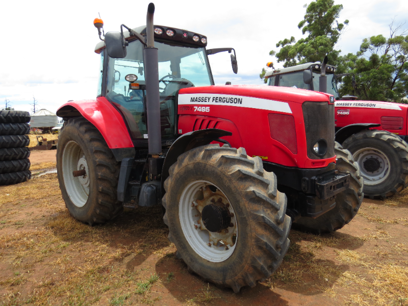 Lot 2 2006 Massey Ferguson 7495VT FWA Tractor AuctionsPlus