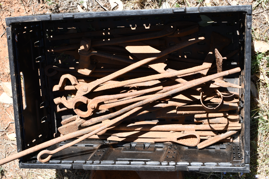 Lot 281 Antique blacksmith tools AuctionsPlus