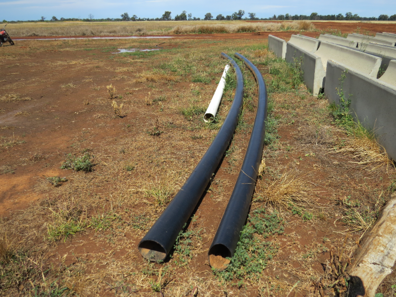 Lot 108 - 2x 12mx150mm black brute pipes | AuctionsPlus