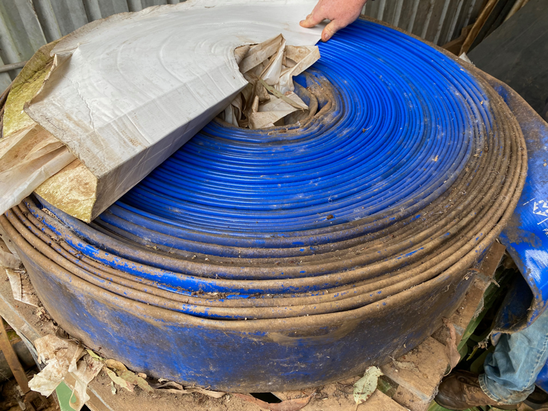 Lot 104 Jamaica lay flat irrigation hose (one roll never used, second