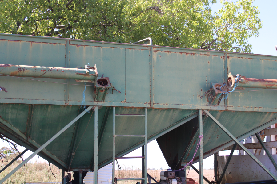 Lot 54 Cleverdon Dual bin steel grouper AuctionsPlus