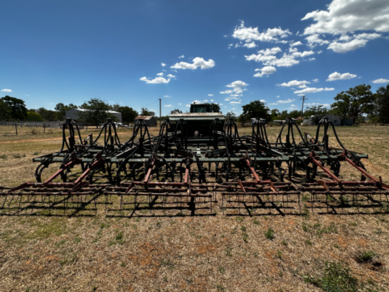 Lot 23 John Shearer air seeder. AuctionsPlus