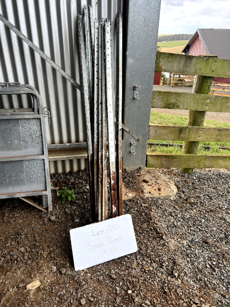 Lot 229 - Steel Post x 10 | AuctionsPlus