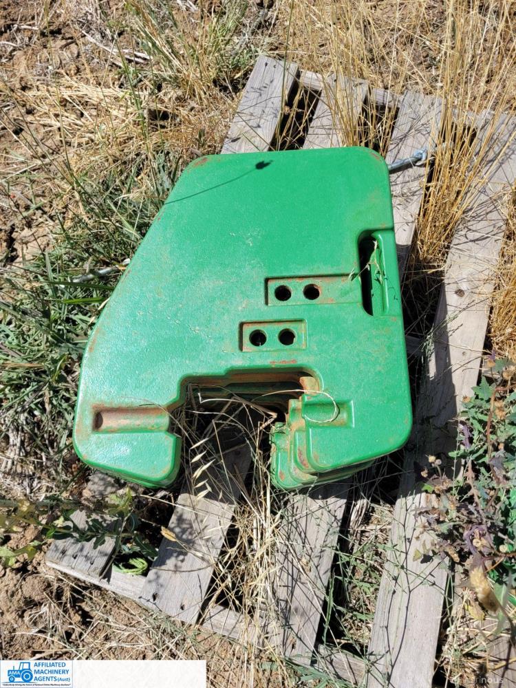 Lot 71 10x 47kg John Deere Tractor weights AuctionsPlus