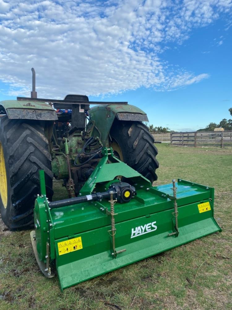 Lot 108 - Hayes 3PL Rotary Hoe 6ft Wide | AuctionsPlus