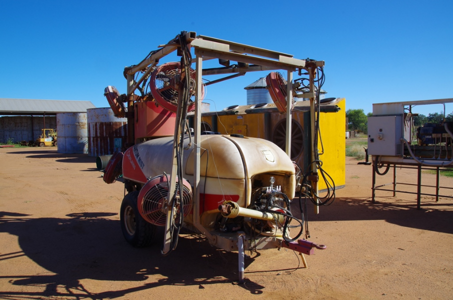 Lot 182 Croplands Quantum Mist 2 row vineyard sprayer with spray