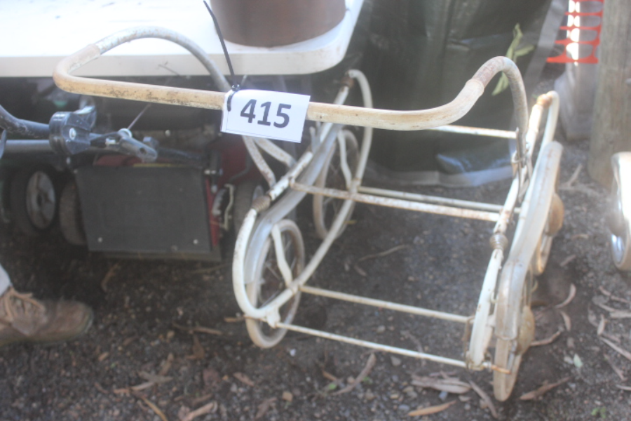 Lot 415 - Antique Pram Cyclops Hubcaps x 4 | AuctionsPlus