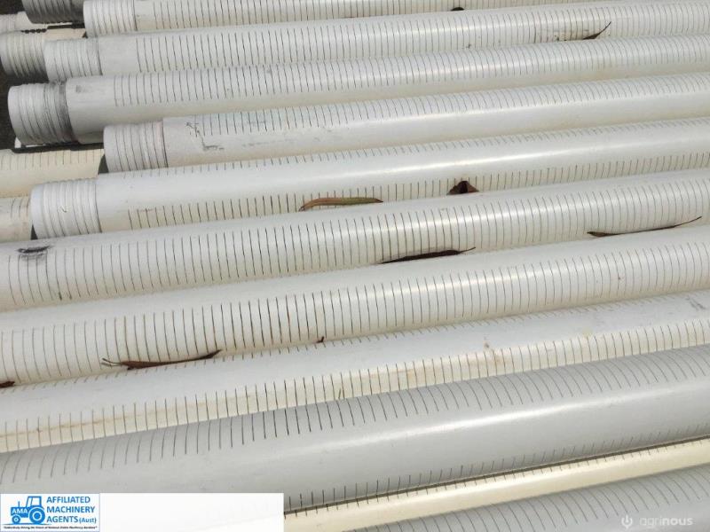 Lot 22 Slotted PVC Pipe 60mm OD. Bore or Spear Pipe. AuctionsPlus