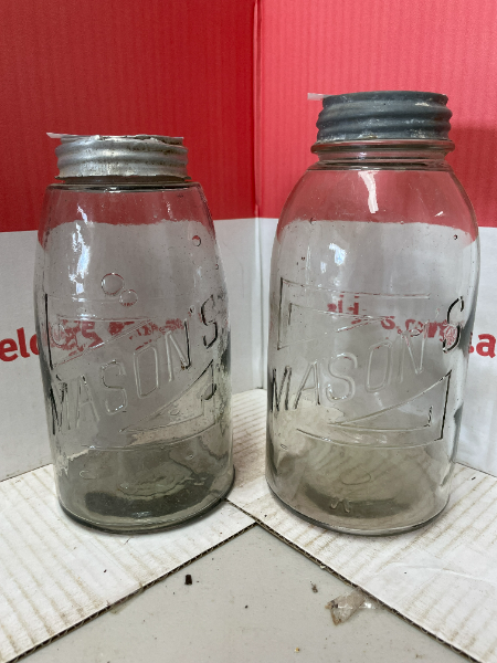 Lot 283 2x Mason Jars AuctionsPlus   1638192634696362313 8210d938 0ce1 4296 8956 Dd0668494042 