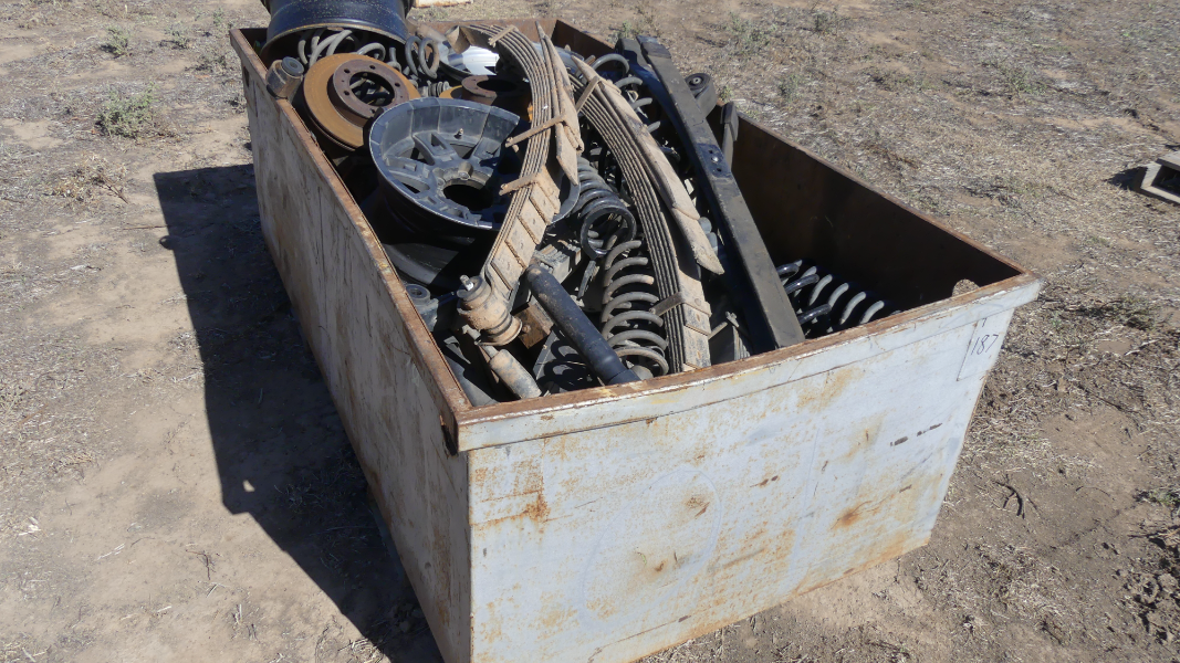 Lot 170 - Scrap Bin with scrap | AuctionsPlus