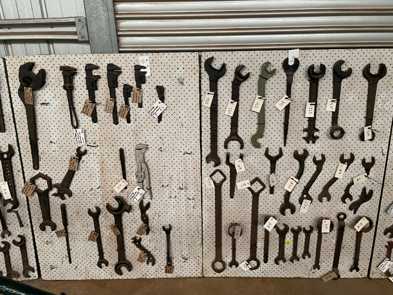 Lot 64 - Assorted Vintage Tools (x2 racks) | AuctionsPlus