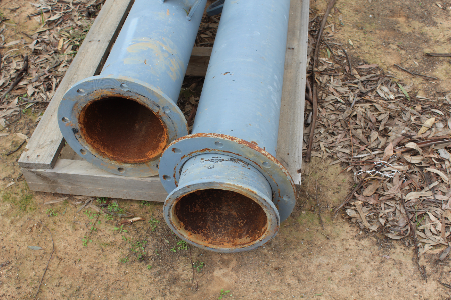 Lot 144 - Steel Irrigation Pipes x2 | AuctionsPlus