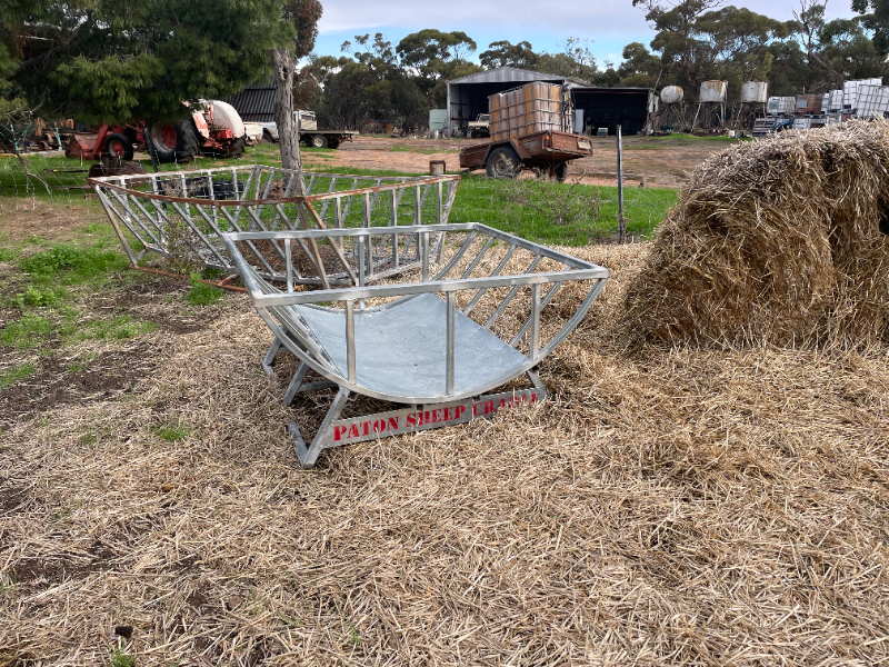 Lot 205 Paton Round Bale sheep cradle AuctionsPlus