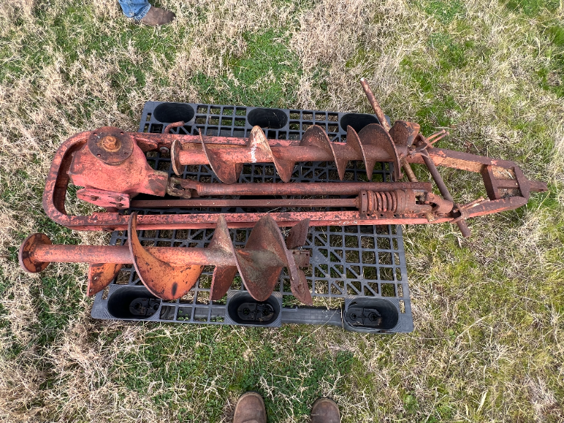 Lot 36 Massey Ferguson post hole digger AuctionsPlus