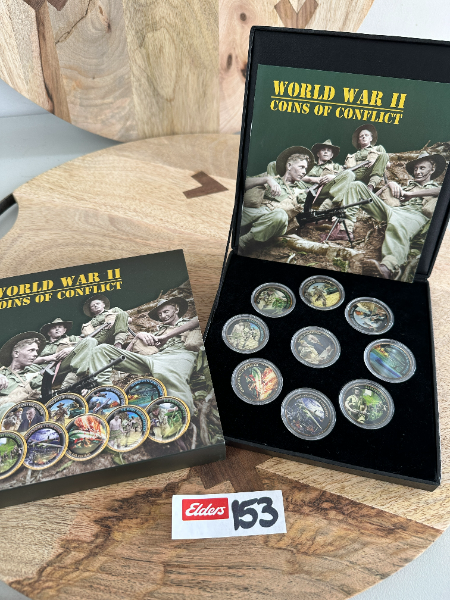 Lot 153 - World War II Coins of Conflict box set | AuctionsPlus