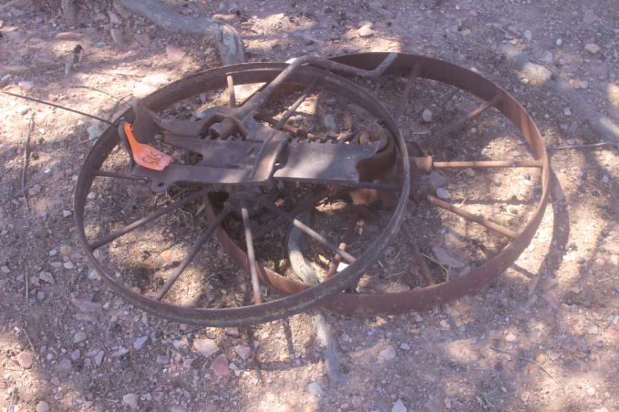 Lot 565 - 2x Antique Wheels | AuctionsPlus